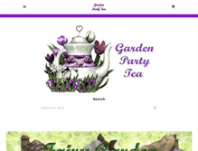 Tablet Screenshot of gardenpartytea.com